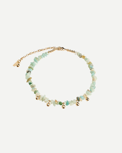 Native Page Amazonite Gumnut Choker Gold