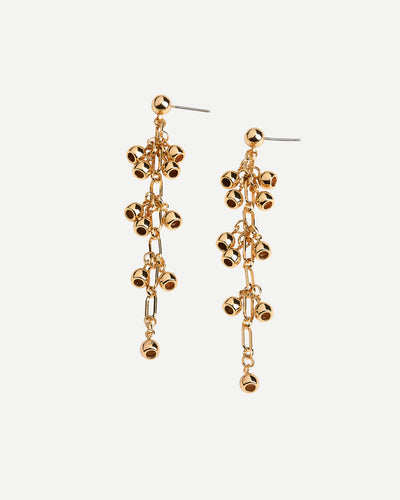 Native Page Statement Gumnut Drop Earrings Gold