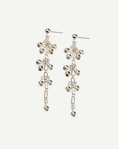 Native Page Statement Gumnut Drop Earrings Silver